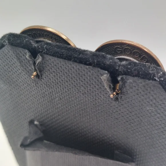 Vtg Subway Token Artisan Earrings, Unique! - Picture 6 of 7